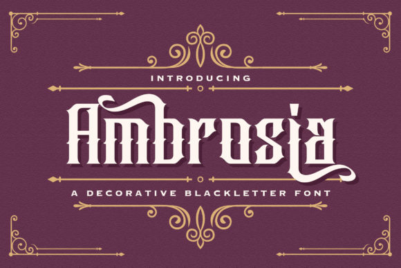 Ambrosia Font for Business Branding