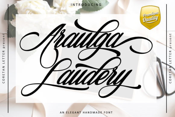 Araulga Laudery: A Vintage Script Font for Modern Campaigns