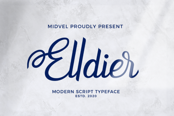 Elldier: A Vintage Script Font for Handmade Creations