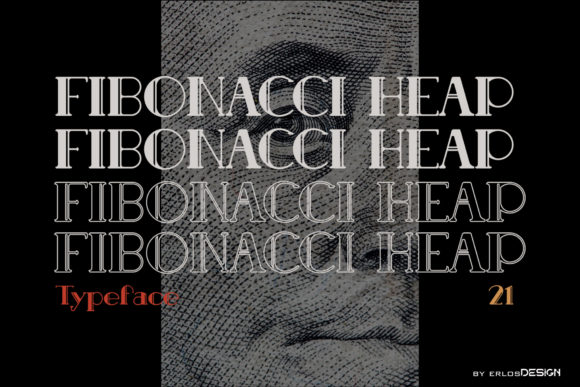 Fibonacci Heap Font for Branding Projects