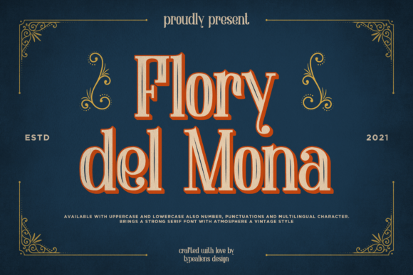 Flory Del Mona: A Vintage Serif Font for Web Design
