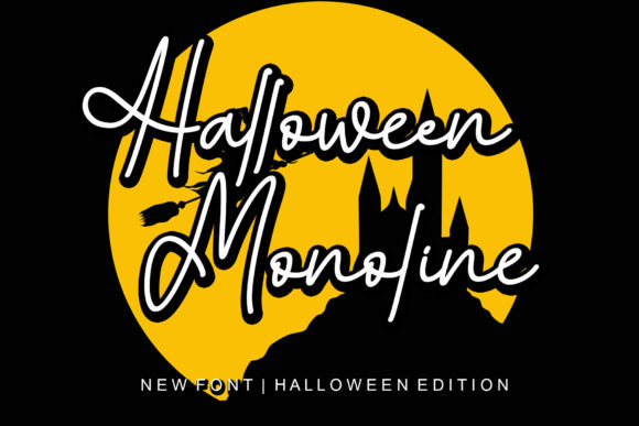 Halloween Monoline: A Spooky Font for Bold Design