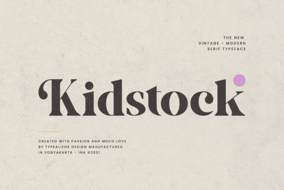 Kidstock: A Charming Serif Font for Web Design