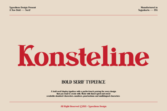 Konsteline Serif Font for Web Design Projects