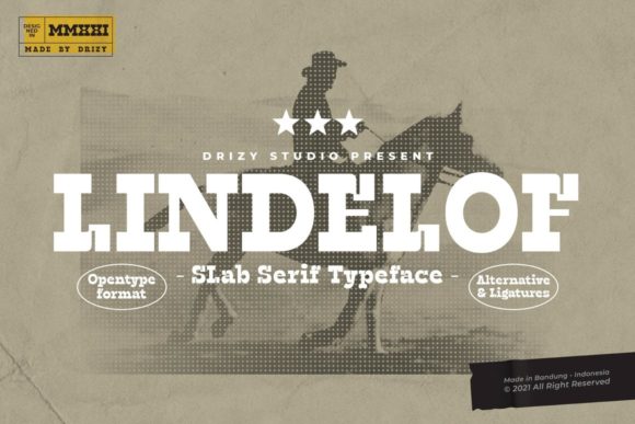 Lindelof Slab Serif Font for Bold Web Design