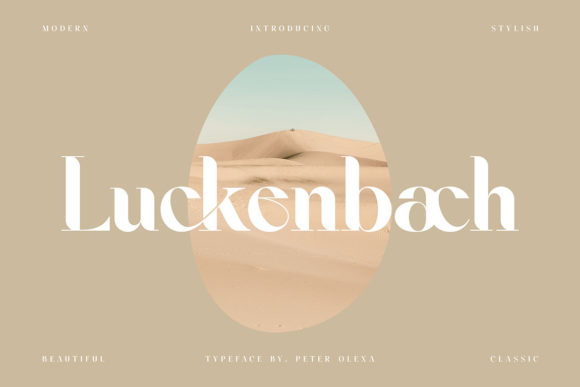 Luckenbach Serif Font for Modern Branding