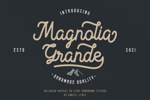 Magnolia Grande: A Vintage Script Font for Modern Branding