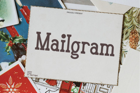 Mailgram Slab Serif Font for Web Design