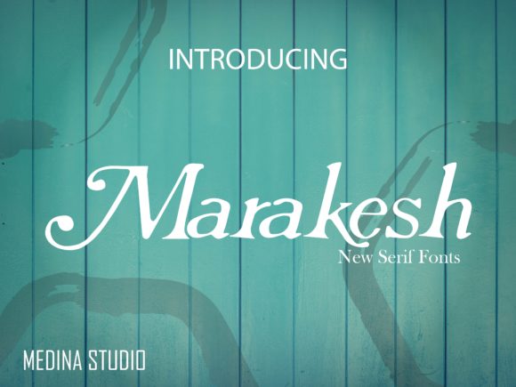 Marakesh: A Serif Font for Elegant Editorial Design