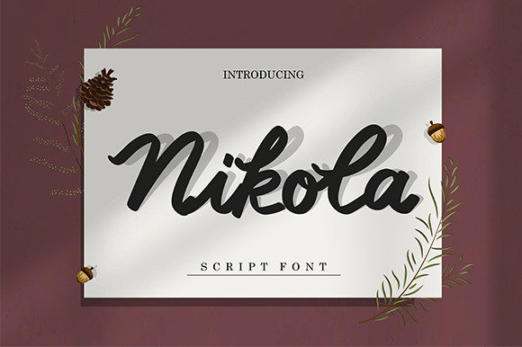 Nikola Font for Branding Projects