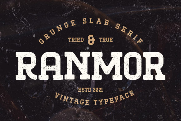 Ranmor: A Vintage Slab Serif Font for Bold Campaigns