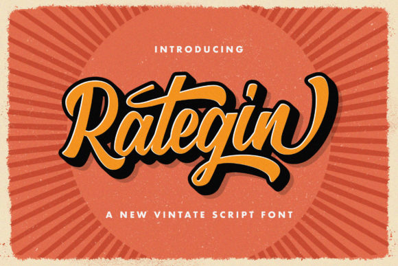Rategin: A Vintage Script Font for Modern Campaigns