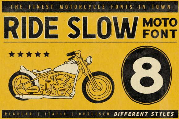 Ride Slow: A Vintage-Inspired Font for Digital Branding