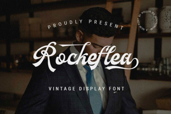 Rockeflea: A Vintage Script Font for Editorial Elegance