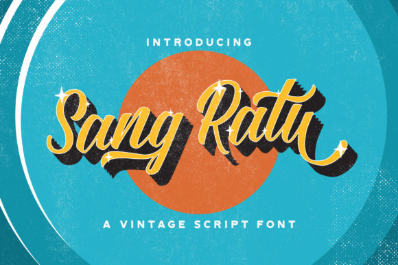 Sang Ratu: A Vintage Script Font for Nostalgic Branding