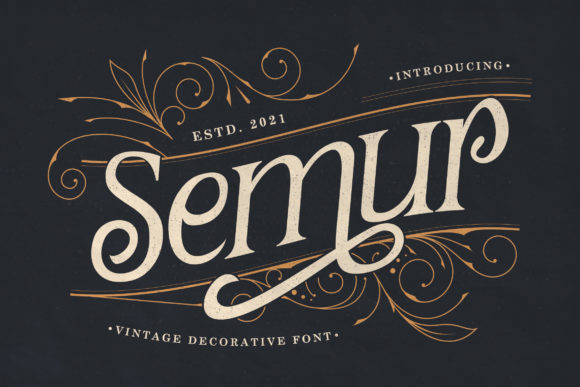 Semur Serif Font for Handmade and Commercial Projects