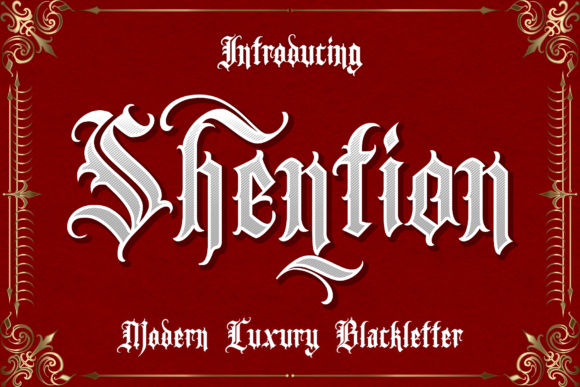 Shention: A Blackletter Font for Bold Branding