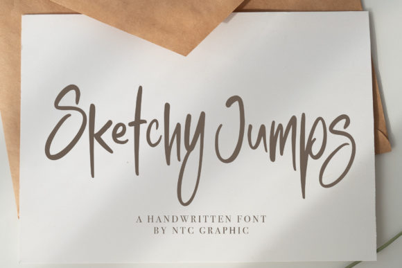 Sketchy Jumps - Handwritten Font for Creative Makers