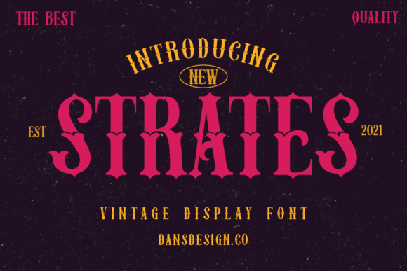 Strates: A Bold Blackletter Font for Editorial Design
