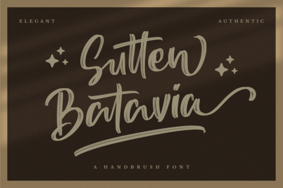 Sutten Batavia Font for Branding and Design