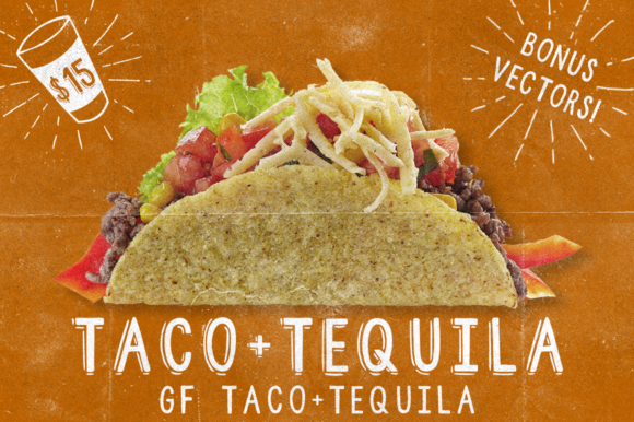 Taco and Tequila Font for Bold Digital Designs