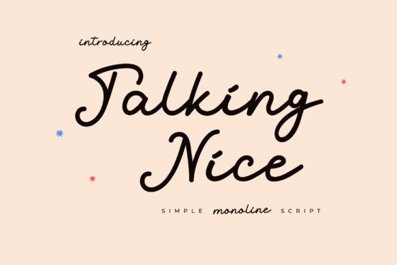 Talking Nice: A Delicate Script Font for Web Design