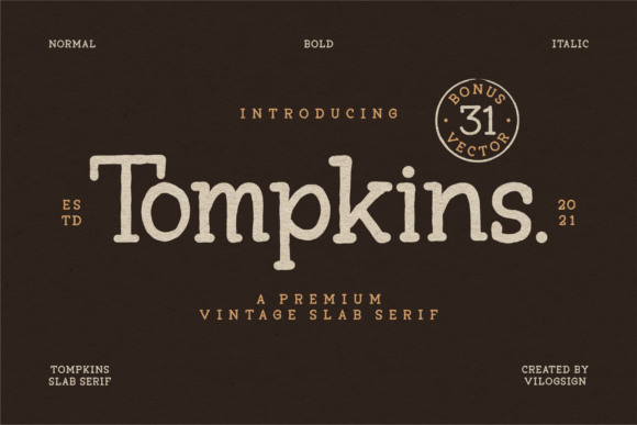 Tompkins Serif Font Review for Branding Projects