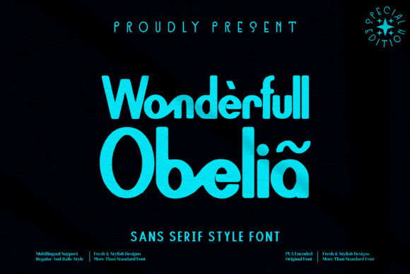 Wonderfull Obelia Font for Handmade Creations